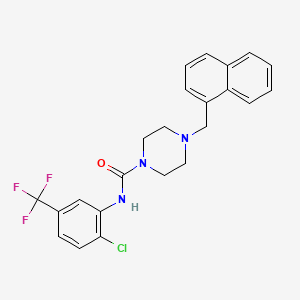 N-[2-chloro-5-(trifluoromethyl)phenyl]-4-(1-naphthylmethyl)-1-piperazinecarboxamide