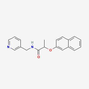 2-(2-naphthyloxy)-N-(3-pyridinylmethyl)propanamide