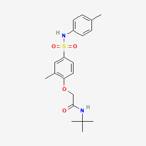 N-tert-butyl-2-[2-methyl-4-[(4-methylphenyl)sulfamoyl]phenoxy]acetamide