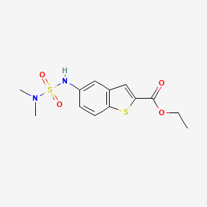 ethyl 5-{[(dimethylamino)sulfonyl]amino}-1-benzothiophene-2-carboxylate