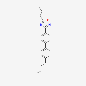 molecular formula C22H26N2O B4875191 3-(4'-pentyl-4-biphenylyl)-5-propyl-1,2,4-oxadiazole 