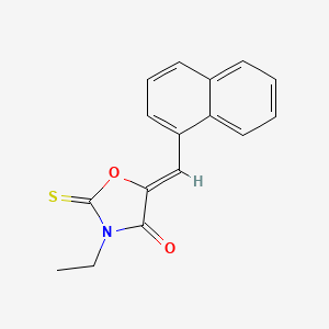 3-ethyl-5-(1-naphthylmethylene)-2-thioxo-1,3-oxazolidin-4-one