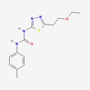 N-[5-(2-ethoxyethyl)-1,3,4-thiadiazol-2-yl]-N'-(4-methylphenyl)urea