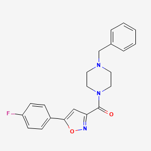 1-benzyl-4-{[5-(4-fluorophenyl)-3-isoxazolyl]carbonyl}piperazine