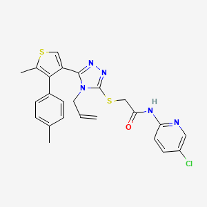 2-({4-allyl-5-[5-methyl-4-(4-methylphenyl)-3-thienyl]-4H-1,2,4-triazol-3-yl}thio)-N-(5-chloro-2-pyridinyl)acetamide