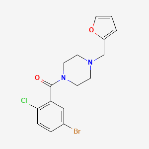 1-(5-bromo-2-chlorobenzoyl)-4-(2-furylmethyl)piperazine