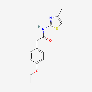 2-(4-ethoxyphenyl)-N-(4-methyl-1,3-thiazol-2-yl)acetamide