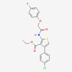 Ethyl 4-(4-chlorophenyl)-2-{[(4-fluorophenoxy)acetyl]amino}thiophene-3-carboxylate