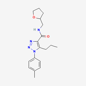 1-(4-methylphenyl)-5-propyl-N-(tetrahydro-2-furanylmethyl)-1H-1,2,3-triazole-4-carboxamide