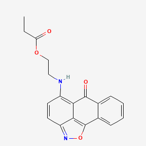 2-[(6-oxo-6H-anthra[1,9-cd]isoxazol-5-yl)amino]ethyl propionate