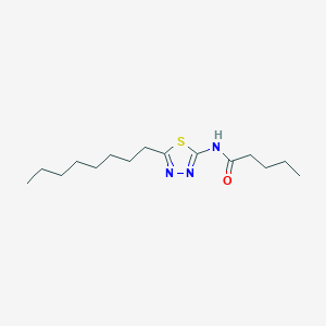 molecular formula C15H27N3OS B4875389 N-(5-octyl-1,3,4-thiadiazol-2-yl)pentanamide 