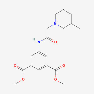 dimethyl 5-{[(3-methyl-1-piperidinyl)acetyl]amino}isophthalate