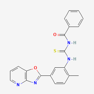 N-{[(2-methyl-5-[1,3]oxazolo[4,5-b]pyridin-2-ylphenyl)amino]carbonothioyl}benzamide