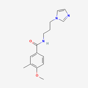 N-[3-(1H-imidazol-1-yl)propyl]-4-methoxy-3-methylbenzamide