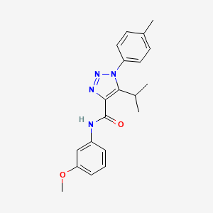 5-isopropyl-N-(3-methoxyphenyl)-1-(4-methylphenyl)-1H-1,2,3-triazole-4-carboxamide