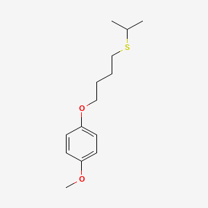 1-Methoxy-4-(4-propan-2-ylsulfanylbutoxy)benzene