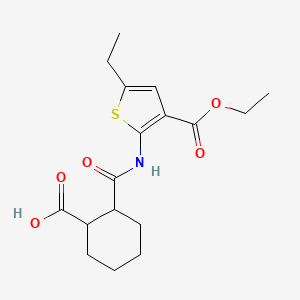 2-({[3-(ethoxycarbonyl)-5-ethyl-2-thienyl]amino}carbonyl)cyclohexanecarboxylic acid