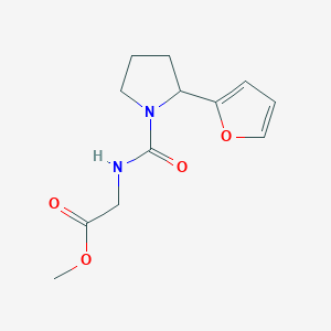 methyl N-{[2-(2-furyl)-1-pyrrolidinyl]carbonyl}glycinate