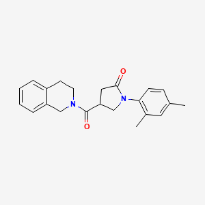 4-(3,4-dihydro-2(1H)-isoquinolinylcarbonyl)-1-(2,4-dimethylphenyl)-2-pyrrolidinone