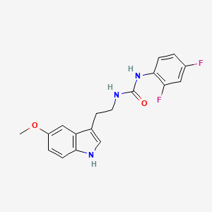 N-(2,4-difluorophenyl)-N'-[2-(5-methoxy-1H-indol-3-yl)ethyl]urea