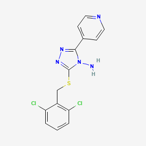 3-[(2,6-dichlorobenzyl)thio]-5-(4-pyridinyl)-4H-1,2,4-triazol-4-amine