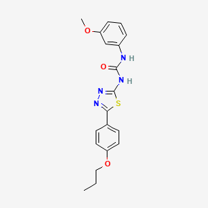 N-(3-methoxyphenyl)-N'-[5-(4-propoxyphenyl)-1,3,4-thiadiazol-2-yl]urea