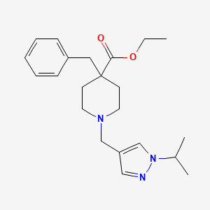 ethyl 4-benzyl-1-[(1-isopropyl-1H-pyrazol-4-yl)methyl]-4-piperidinecarboxylate