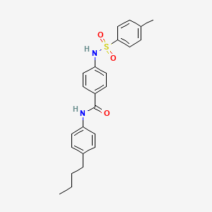 N-(4-butylphenyl)-4-{[(4-methylphenyl)sulfonyl]amino}benzamide