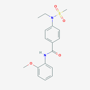 4-[ethyl(methylsulfonyl)amino]-N-(2-methoxyphenyl)benzamide