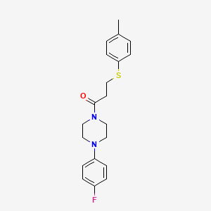 1-[4-(4-Fluorophenyl)piperazin-1-yl]-3-[(4-methylphenyl)sulfanyl]propan-1-one