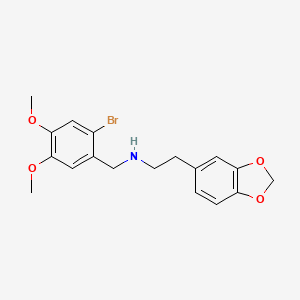 2-(1,3-benzodioxol-5-yl)-N-(2-bromo-4,5-dimethoxybenzyl)ethanamine