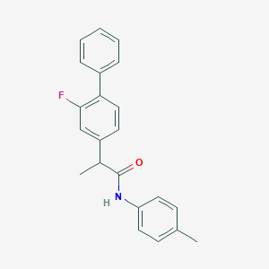 molecular formula C22H20FNO B487567 2-(2-fluoro[1,1'-biphenyl]-4-yl)-N-(4-methylphenyl)propanamide CAS No. 190125-74-7