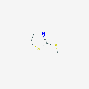 molecular formula C4H7NS2 B048757 2-(甲硫基)-2-噻唑啉 CAS No. 19975-56-5