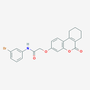 N-(3-bromophenyl)-2-[(6-oxo-7,8,9,10-tetrahydro-6H-benzo[c]chromen-3-yl)oxy]acetamide