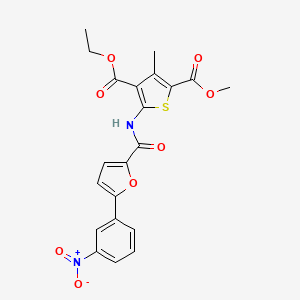 4-ethyl 2-methyl 3-methyl-5-{[5-(3-nitrophenyl)-2-furoyl]amino}-2,4-thiophenedicarboxylate