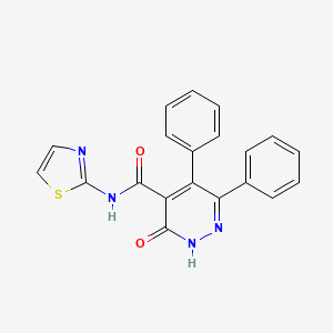 3-oxo-5,6-diphenyl-N-1,3-thiazol-2-yl-2,3-dihydro-4-pyridazinecarboxamide