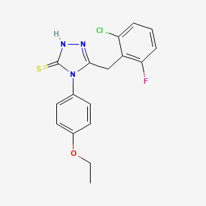5-(2-chloro-6-fluorobenzyl)-4-(4-ethoxyphenyl)-4H-1,2,4-triazole-3-thiol