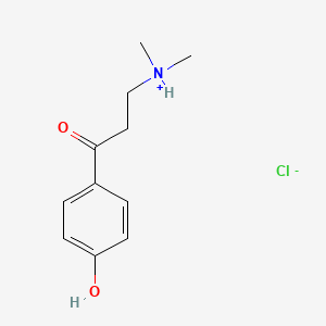 molecular formula C11H16ClNO2 B4876178 3-(dimethylamino)-1-(4-hydroxyphenyl)-1-propanone hydrochloride 