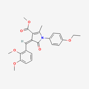 methyl 4-(2,3-dimethoxybenzylidene)-1-(4-ethoxyphenyl)-2-methyl-5-oxo-4,5-dihydro-1H-pyrrole-3-carboxylate