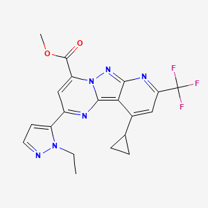 methyl 10-cyclopropyl-2-(1-ethyl-1H-pyrazol-5-yl)-8-(trifluoromethyl)pyrido[2',3':3,4]pyrazolo[1,5-a]pyrimidine-4-carboxylate