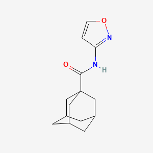 molecular formula C14H18N2O2 B4876235 N-3-isoxazolyl-1-adamantanecarboxamide 