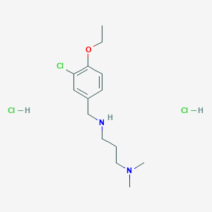 molecular formula C14H25Cl3N2O B4876259 N'-(3-chloro-4-ethoxybenzyl)-N,N-dimethylpropane-1,3-diamine dihydrochloride 