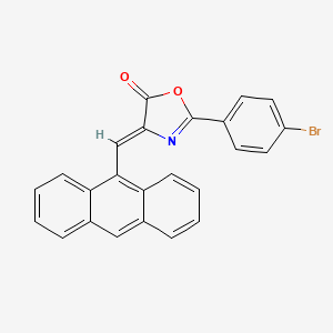 4-(9-anthrylmethylene)-2-(4-bromophenyl)-1,3-oxazol-5(4H)-one