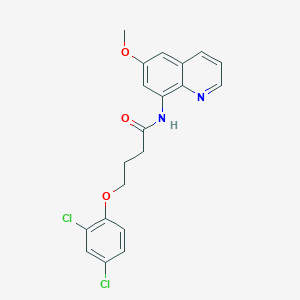 molecular formula C20H18Cl2N2O3 B4876309 4-(2,4-dichlorophenoxy)-N-(6-methoxy-8-quinolinyl)butanamide CAS No. 5739-32-2