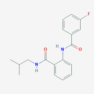 2-[(3-fluorobenzoyl)amino]-N-isobutylbenzamide