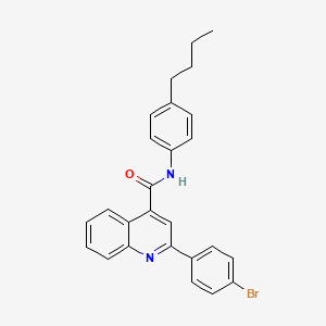 molecular formula C26H23BrN2O B4876320 2-(4-bromophenyl)-N-(4-butylphenyl)-4-quinolinecarboxamide 