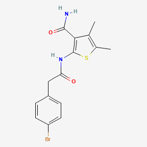 2-{[(4-bromophenyl)acetyl]amino}-4,5-dimethyl-3-thiophenecarboxamide