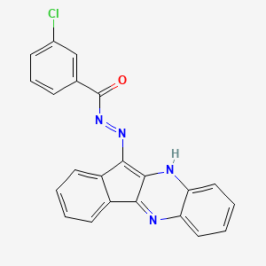 3-chloro-N'-11H-indeno[1,2-b]quinoxalin-11-ylidenebenzohydrazide