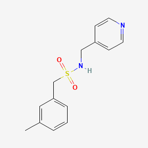 molecular formula C14H16N2O2S B4876351 1-(3-methylphenyl)-N-(4-pyridinylmethyl)methanesulfonamide 