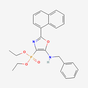 molecular formula C24H25N2O4P B4876364 diethyl [5-(benzylamino)-2-(1-naphthyl)-1,3-oxazol-4-yl]phosphonate 